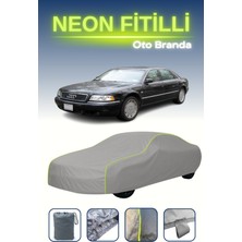 Cemku Gri [audi A8 (D2) 1999 - 2002] Uyumlu Neon Fitilli Araba Brandası, Su ve Toz Geçirmez