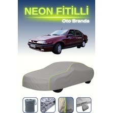 Cemku Gri [renault 19 Europa] Uyumlu Neon Fitilli Araba Brandası, Su ve Toz Geçirmez