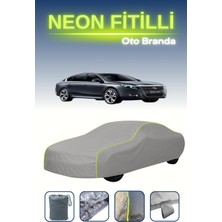 Cemku Gri [renault Samsung Sm7 2] Uyumlu Neon Fitilli Araba Brandası, Su ve Toz Geçirmez