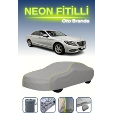 Cemku Gri [mercedes-Benz S-Class Se] Uyumlu Neon Fitilli Araba Brandası, Su ve Toz Geçirmez