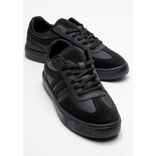 Bağcıklı Erkek Spor Ayakkabı Siyah Siyah