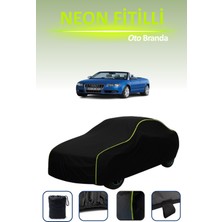 Cemku Siyah [audi S4 Cabriolet] Uyumlu Neon Fitilli Araba Brandası, Su ve Toz Geçirmez