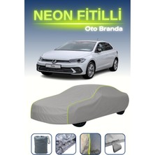 Cemku Gri [volkswagen Polo] Uyumlu Neon Fitilli Araba Brandası, Su ve Toz Geçirmez