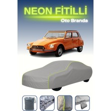 Cemku Gri [citroen Dyane 1969 - 1983] Uyumlu Neon Fitilli Araba Brandası, Su ve Toz Geçirmez