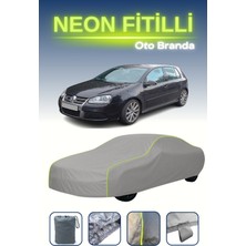 Cemku Gri [volkswagen Golf V R32 5 Kapılı 2005 - 2008] Neon Fitilli Araba Brandası, Su ve Toz Geçirmez