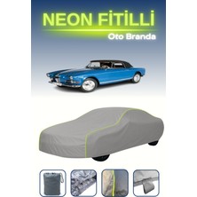 Cemku Gri [bmw 503 Cabriolet 1956 - 1959] Uyumlu Neon Fitilli Araba Brandası, Su ve Toz Geçirmez