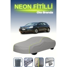 Cemku Gri [nissan Qashqai 2] Uyumlu Neon Fitilli Araba Brandası, Su ve Toz Geçirmez