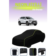 Cemku Siyah [chevrolet Tracker 2] Uyumlu Neon Fitilli Araba Brandası, Su ve Toz Geçirmez