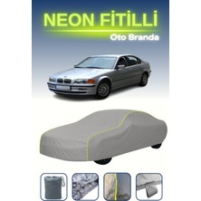 Cemku Gri [bmw 3 Serisi (E46) 2002 - 2005] Uyumlu Neon Fitilli Araba Brandası, Su ve Toz Geçirmez