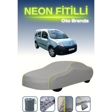 Cemku Gri [renault Kangoo] Uyumlu Neon Fitilli Araba Brandası, Su ve Toz Geçirmez