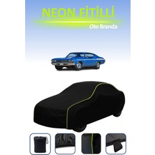 Cemku Siyah [chevrolet Chevelle Super Sport 1969 - 1977] Neon Fitilli Araba Brandası, Su ve Toz Geçirmez