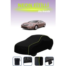 Cemku Siyah [hyundai Azera 2012 - 2021] Uyumlu Neon Fitilli Araba Brandası, Su ve Toz Geçirmez