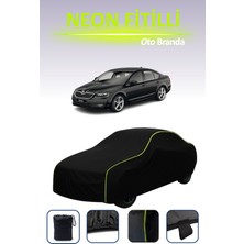Cemku Siyah [skoda Octavia 4] Uyumlu Neon Fitilli Araba Brandası, Su ve Toz Geçirmez