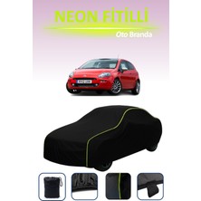 Cemku Siyah [fiat Punto 3 Kapılı 2012 - 2021] Uyumlu Neon Fitilli Araba Brandası, Su ve Toz Geçirmez