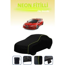 Cemku Siyah [honda Civic Type-R Mugen 2009 - 2010] Uyumlu Neon Fitilli Araba Brandası, Su ve Toz Geçirmez