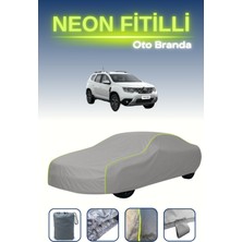 Cemku Gri [renault Duster 1] Uyumlu Neon Fitilli Araba Brandası, Su ve Toz Geçirmez