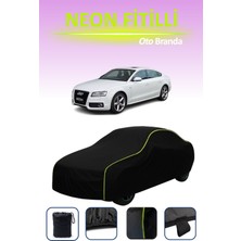 Cemku Siyah [audi A5 Sportback 2009 - 2011] Uyumlu Neon Fitilli Araba Brandası, Su ve Toz Geçirmez