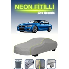 Cemku Gri [bmw 3 SERISI(318I) Sedan] Uyumlu Neon Fitilli Araba Brandası, Su ve Toz Geçirmez