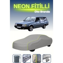 Cemku Gri [tofaş Kartal] Uyumlu Neon Fitilli Araba Brandası, Su ve Toz Geçirmez