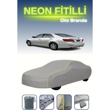 Cemku Gri [toyota Aurion 2] Uyumlu Neon Fitilli Araba Brandası, Su ve Toz Geçirmez