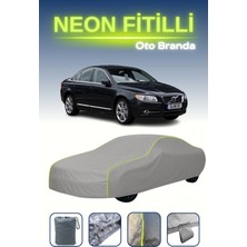 Cemku Gri [volvo S80 2006 - 2008] Uyumlu Neon Fitilli Araba Brandası, Su ve Toz Geçirmez