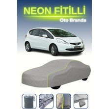 Cemku Gri [honda Jazz/fit 2008 - 2013] Uyumlu Neon Fitilli Araba Brandası, Su ve Toz Geçirmez