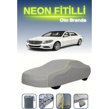 Cemku Gri [mercedes S-Class (W222) 2013 - 2017] Uyumlu Neon Fitilli Araba Brandası, Su ve Toz Geçirmez