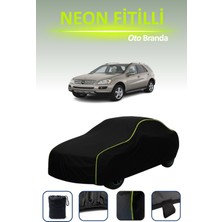Cemku Siyah [mercedes Ml-Serisi (W164) 2005 - 2008] Uyumlu Neon Fitilli Araba Brandası Su ve Toz Geçirmez