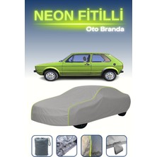 Cemku Gri [volkswagen Golf I 3 Kapılı 1974 - 1983] Uyumlu Neon Fitilli Araba Brandası, Su ve Toz Geçirmez