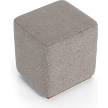 Enza Home Marsana Sehpa Pufu, Dokuma Kumaş - Bej