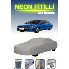 Cemku Gri [peugeot 408 2] Uyumlu Neon Fitilli Araba Brandası, Su ve Toz Geçirmez