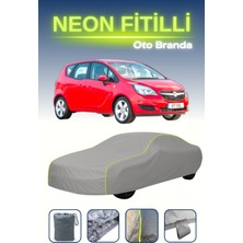Cemku Gri [opel Meriva 2014 - 2017] Uyumlu Neon Fitilli Araba Brandası, Su ve Toz Geçirmez