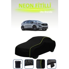 Cemku Siyah [ford Edge St 2018 - 2021] Uyumlu Neon Fitilli Araba Brandası, Su ve Toz Geçirmez