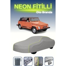 Cemku Gri [volkswagen 181] Uyumlu Neon Fitilli Araba Brandası, Su ve Toz Geçirmez