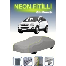 Cemku Gri [opel Antara 2007 - 2010] Uyumlu Neon Fitilli Araba Brandası, Su ve Toz Geçirmez