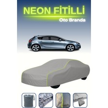 Cemku Gri [opel Astra 5 Kapılı 2009 - 2015] Uyumlu Neon Fitilli Araba Brandası, Su ve Toz Geçirmez