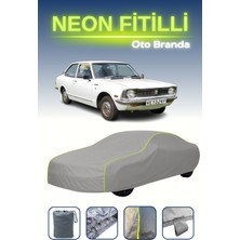 Cemku Gri [toyota Corolla 2 Coupe] Uyumlu Neon Fitilli Araba Brandası, Su ve Toz Geçirmez