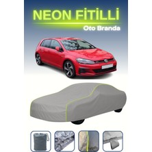 Cemku Gri [volkswagen Golf Vıı Gte 2014 - 2017] Uyumlu Neon Fitilli Araba Brandası, Su ve Toz Geçirmez
