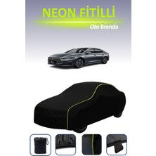 Cemku Siyah [byd Qin Pro 2] Uyumlu Neon Fitilli Araba Brandası, Su ve Toz Geçirmez
