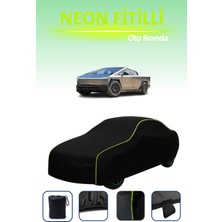 Cemku Siyah [tesla Cybertruck] Uyumlu Neon Fitilli Araba Brandası, Su ve Toz Geçirmez