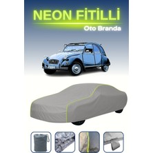 Cemku Gri [citroen 2cv 1949 - 1990] Uyumlu Neon Fitilli Araba Brandası, Su ve Toz Geçirmez