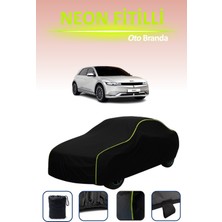 Cemku Siyah [hyundai Ionıq 5] Uyumlu Neon Fitilli Araba Brandası, Su ve Toz Geçirmez