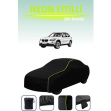 Cemku Siyah [bmw X1] Uyumlu Neon Fitilli Araba Brandası, Su ve Toz Geçirmez