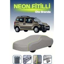 Cemku Gri [citroen Nemo Combi 2008 - 2015] Uyumlu Neon Fitilli Araba Brandası, Su ve Toz Geçirmez