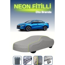 Cemku Gri [byd E3] Uyumlu Neon Fitilli Araba Brandası, Su ve Toz Geçirmez