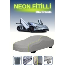 Cemku Gri [byd Yangwang U9] Uyumlu Neon Fitilli Araba Brandası, Su ve Toz Geçirmez