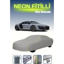Cemku Gri [audi R8 V8 2012 - 2015] Uyumlu Neon Fitilli Araba Brandası, Su ve Toz Geçirmez