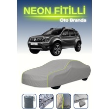 Cemku Gri [dacia Duster] Uyumlu Neon Fitilli Araba Brandası, Su ve Toz Geçirmez