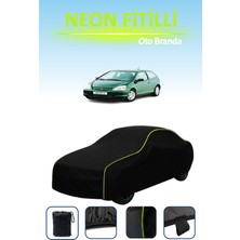 Cemku Siyah [honda Civic 7 Coupe] Uyumlu Neon Fitilli Araba Brandası, Su ve Toz Geçirmez