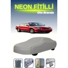 Cemku Gri [ford Taurus 2] Uyumlu Neon Fitilli Araba Brandası, Su ve Toz Geçirmez